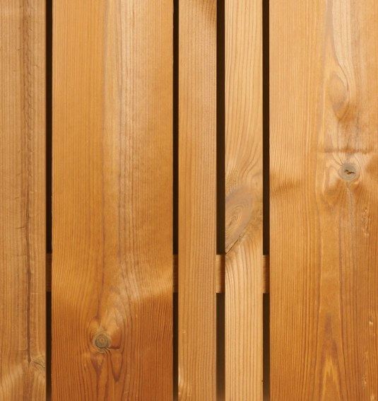 Vario screen fence panel made from Thermowood